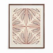 "Modern Botanical" Framed Textile Art by Minted for West Elm