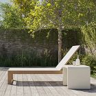 Portside Outdoor Textilene Chaise Lounge &amp; Syros Side Table (19") Set