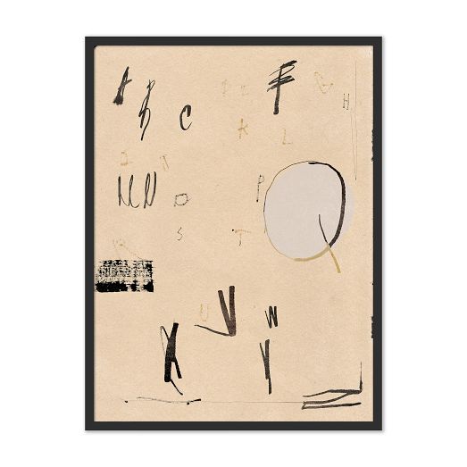 Text and Letter 4 Framed Wall Art by Coup d'Esprit Ltd. by West Elm