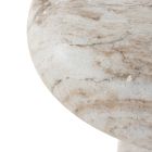 Alvarez Round Marble Outdoor Side Table (17")