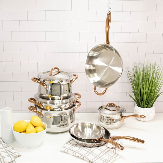 BergHOFF Ouro Gold 11-Piece Cookware Set | West Elm