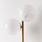 Staggered Glass Partial Shade - Open Side (Milk)