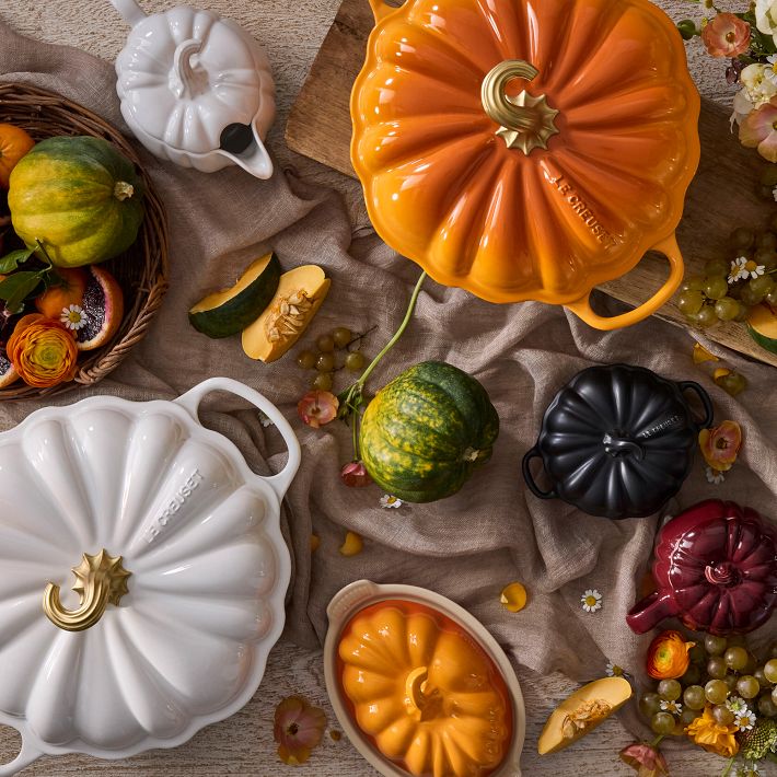 Le Creuset Pumpkin Cocotte, Cast Iron | West Elm
