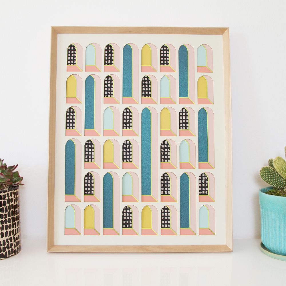 Molly M Framed Wall Art - Viaduct Neon by West Elm
