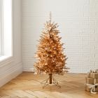Pre-Lit Faux Rose Gold Tuscany Christmas Tree - 5'