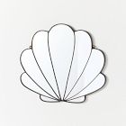 SZKLO Glass Seashell Wall Mirror