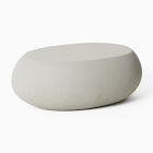 Open Box: Pebble Indoor/Outdoor Oval Coffee Table (36") - Gray