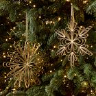 Metal Wire Snowflake Ornaments