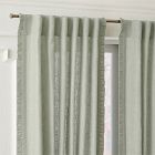 Open Box: Ruffle Linen Light Filtering Curtain (48"W x 96"L) - Celadon