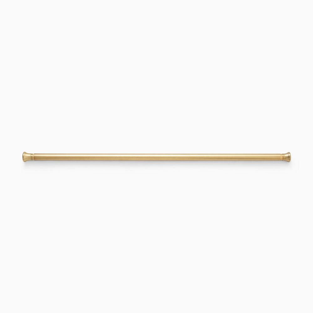 Modern Shower Curtain Rod (antique brass)