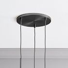 Open Box: Sculptural 3-Light Chandelier Canopy Base - Dark Bronze