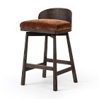 Open Box: Pollux Swivel Counter Stool (31.3"H) - Altair Sienna, Warm Oak