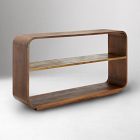 Open Box: Karin Waterfall Console Table (58") - Brown