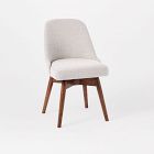 Open Box: Mid-Century Office Chair, Twill, Dove, Acorn