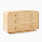 Open Box: Statement Knob 6 Drawer Dresser (56") - Washed Oak