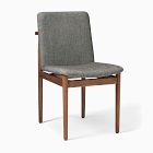 Open Box: Modern Framework Dining Side Chair - Twill Slate, Burnt Wax Frame