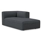 Open Box: Remi Right-Arm Chaise - Yarn Dyed Linen Weave Pewter
