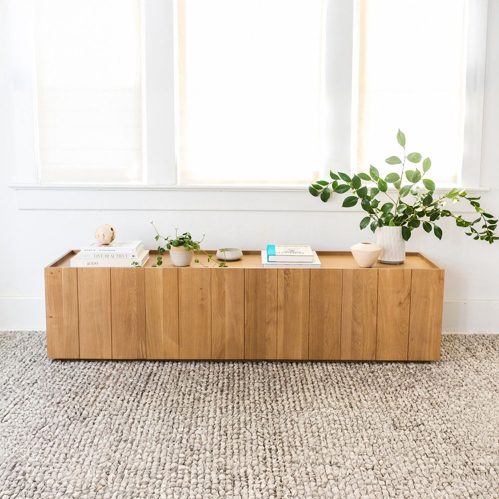 Modern Paneled Wood Media Console (72") by West Elm