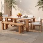 Briley Teak Outdoor Dining Bench