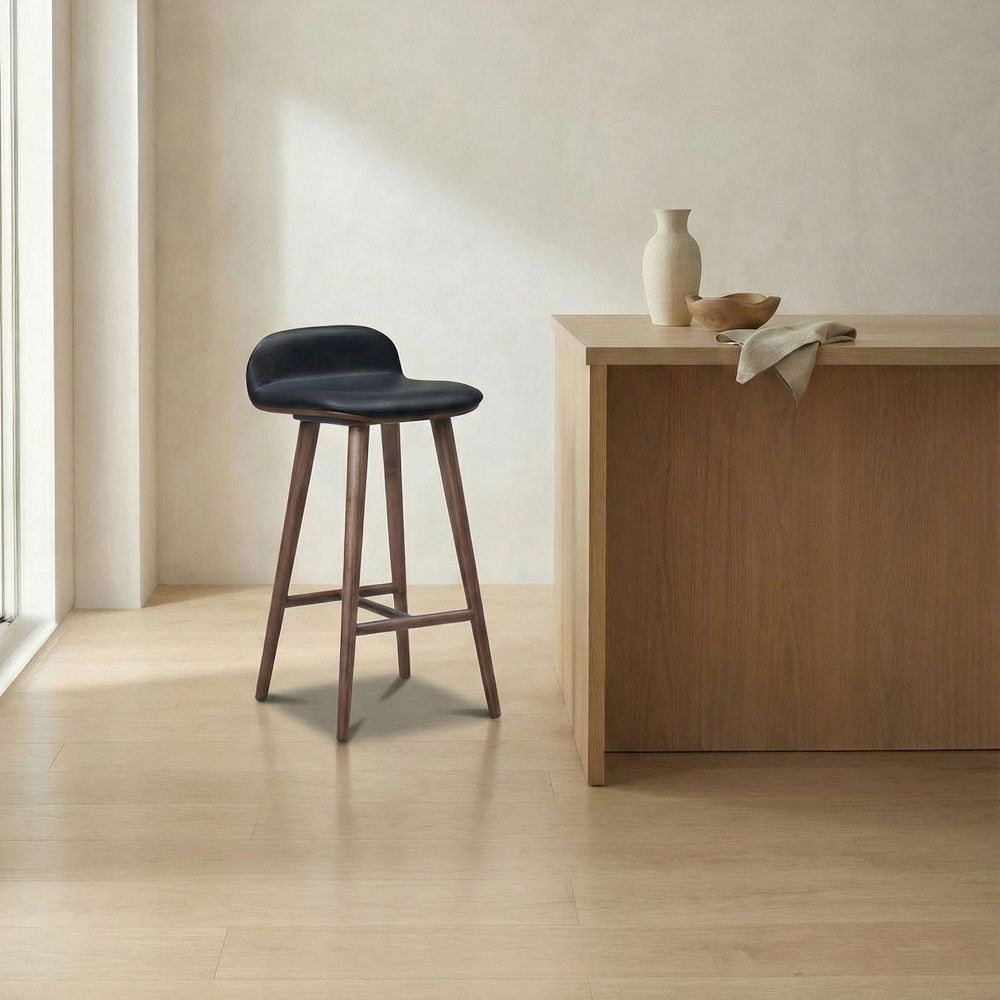 Boulder Leather Counter Stool by West Elm