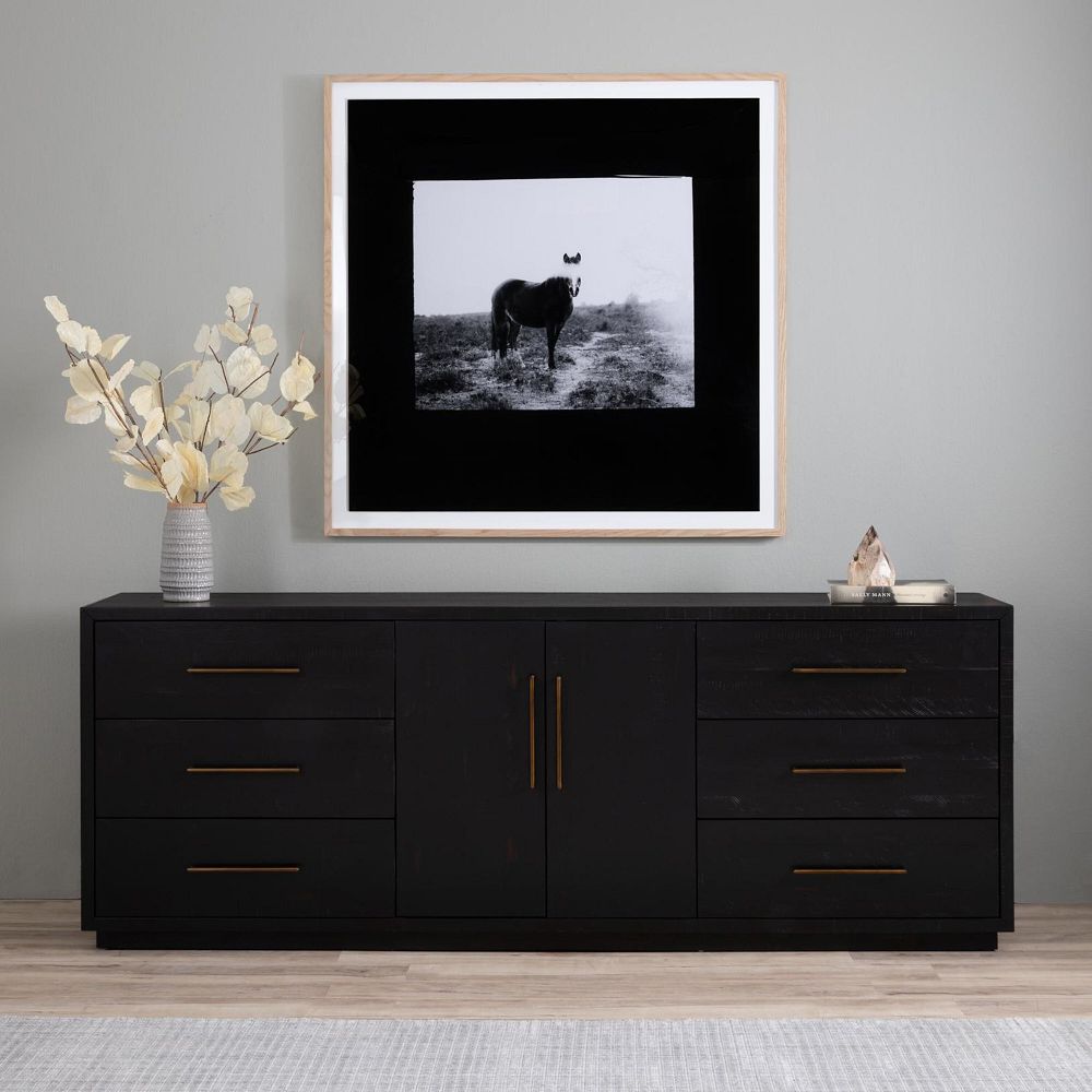 Alexa Burnished Pedestal Media Console (88") by West Elm