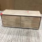 Open Box: Anton Solid Wood Entryway Bench - Cerused White