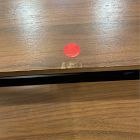 Open Box: Mid-Century Marble Single Pop-Up Coffee Table (48") - Walnut