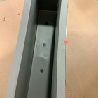 Open Box: Veradek Block Series Indoor/Outdoor Plastic Span Planter, Medium Span - Gray