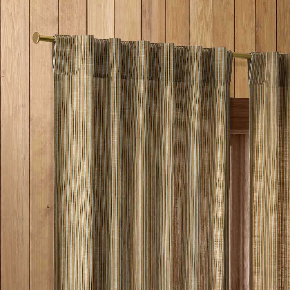 Emma Chamberlain Multi-Stripe Curtain by West Elm
