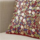 Emma Chamberlain Embellished Button Pillow Cover