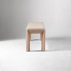 Essex Wood &amp; Upholstered Dining Bench (52")