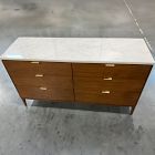 Open Box: Parker Marble 6-Drawer Dresser (58") - Cool Walnut