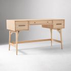 Open Box: Mid-Century Desk (52") - Cerused White