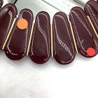 Open Box: Pierce &amp; Ward Faceted Round Wall Mirror (26" Diam) - Oxblood