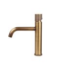Open Box: Bath Faucet Monohole Vesseldeck Lever Handle, Short - Antique Brass