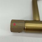 Open Box: Bath Faucet Monohole Vesseldeck Lever Handle, Short - Antique Brass