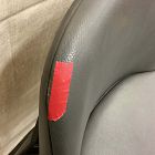 Open Box: Jack Metal Frame Leather Counter Stool (26") - Sierra Leather Fog, Dark Bronze