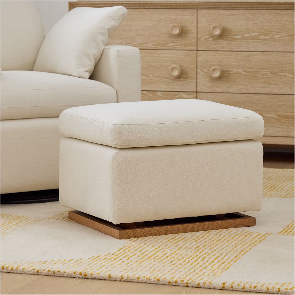 Harmony Upholstered Gliding Ottoman by West Elm