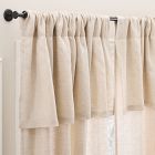 European Flax Linen Valance Curtain