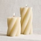 Signature Wax Twist Pillar Candles