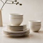 Textured Stoneware Dinnerware (Set of 16)