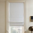 Open Box: Linen Cordless Roman Blackout Shade (26"W x 64"L) - White