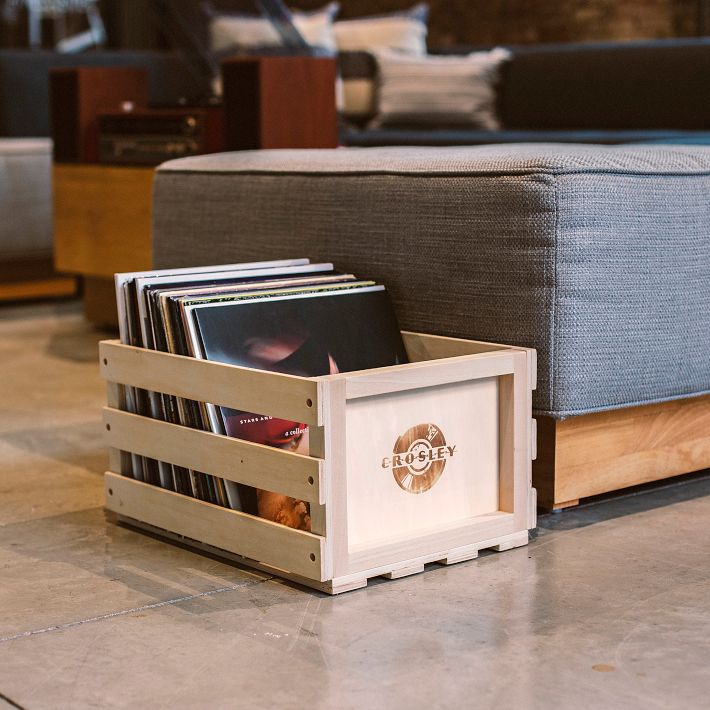 Crosley Record Storage Crate Organizer | West Elm