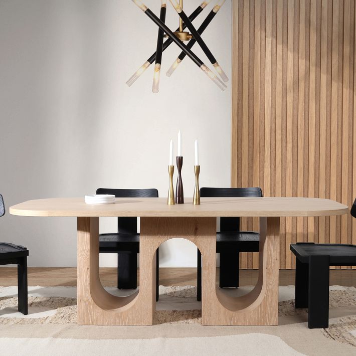 Riluo Rectangle Dining Table - Elegant Dining Experience | West Elm