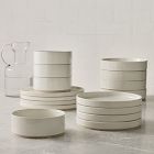 Straight-Sided Stoneware Dinnerware (Set of 16)