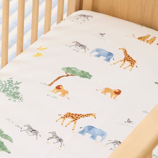 Joseph Altuzarra Hot Air Balloon Crib Sheet | West Elm