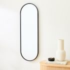 Metal Framed Pill Wall Mirror