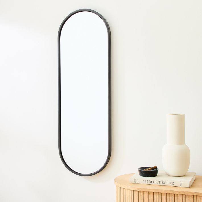 Metal Framed Pill Wall Mirror | West Elm