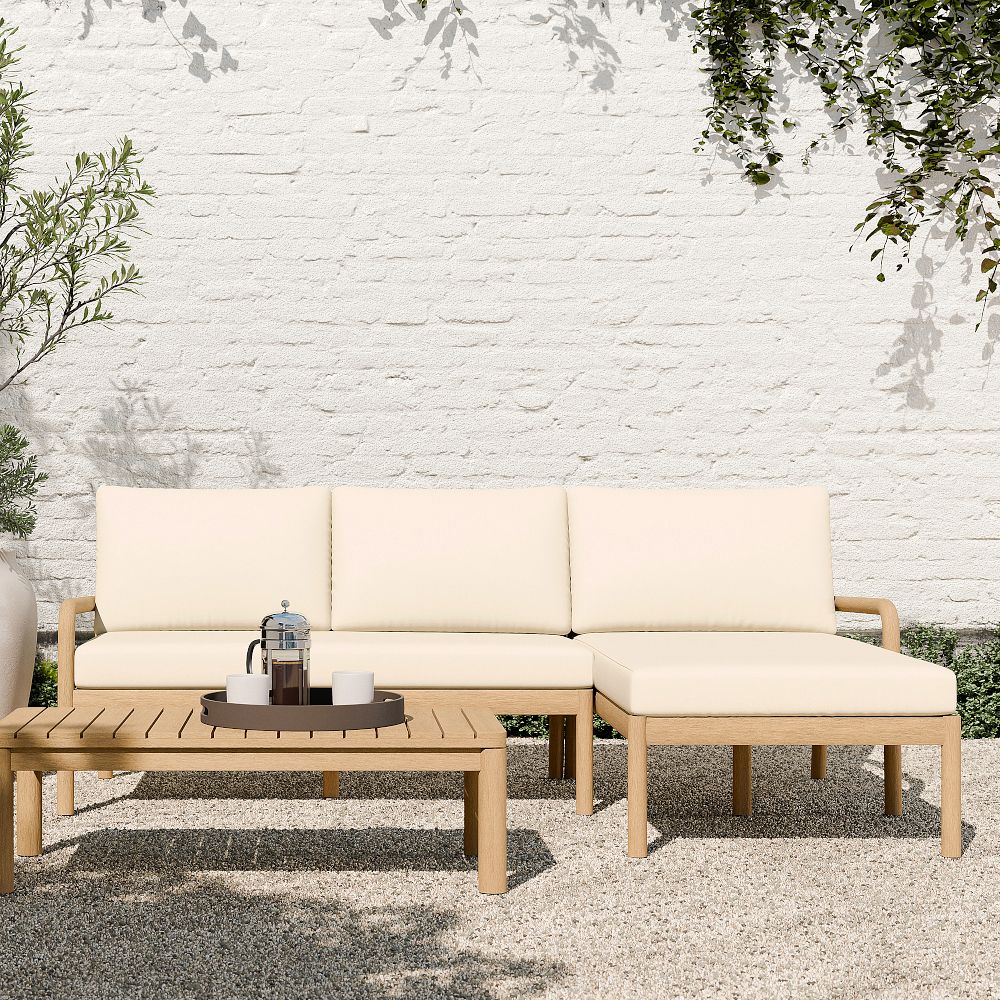 Mara Vista Outdoor 2-Piece Chaise Sectional (88") by West Elm