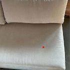 Open Box: Andes Petite Left-Arm 2.5 Seater Sofa - Performance Distressed Velvet Sand, Dark Pewter